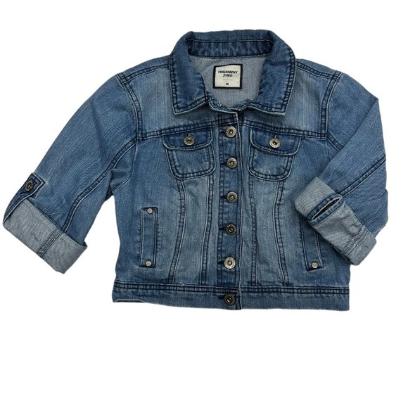 Highway Jeans Cropped Denim Jacket (M) - Picture 3 of 10